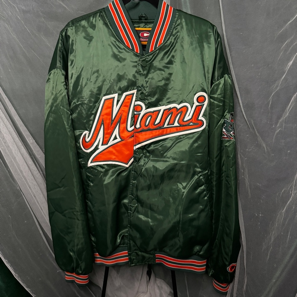 VTG Miami Hurricanes Colosseum Sportswear Ltd. Varsity Jacket - Men's Size 2XL